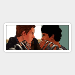 Young Royals S2 Wilhelm and Simon drawing Sticker